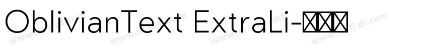 OblivianText ExtraLi字体转换